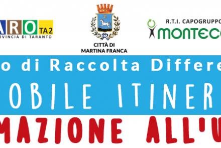 Agro di Martina Franca. Variazione postazioni di raccolta differenziata tramite EcoMobile itinerante